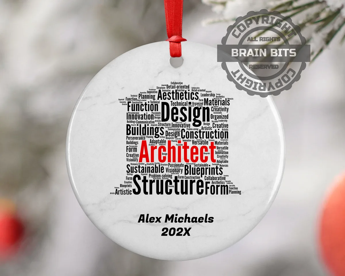 Architect Personalized Christmas Ornament