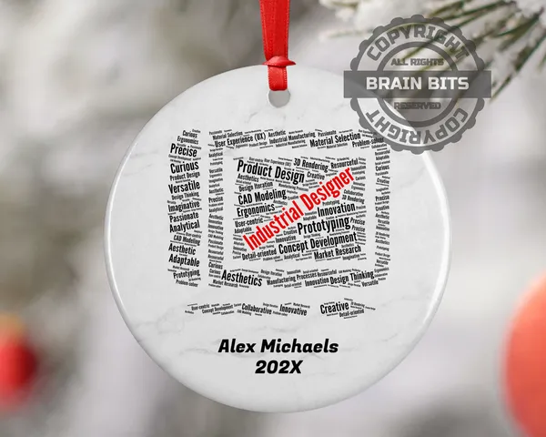 Industrial Designer Personalized Christmas Ornament