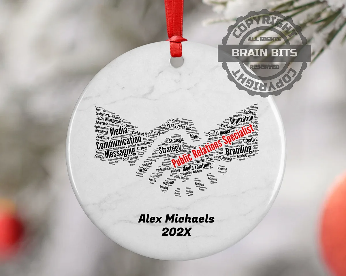 Public Relations Specialist Personalized Christmas Ornament