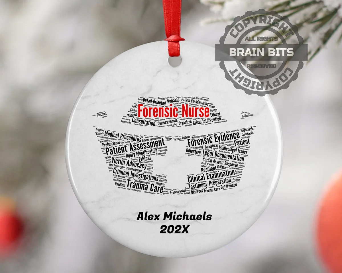 Forensic Nurse Personalized Christmas Ornament