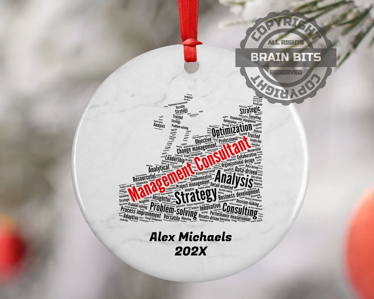Management Consultant Personalized Christmas Ornament