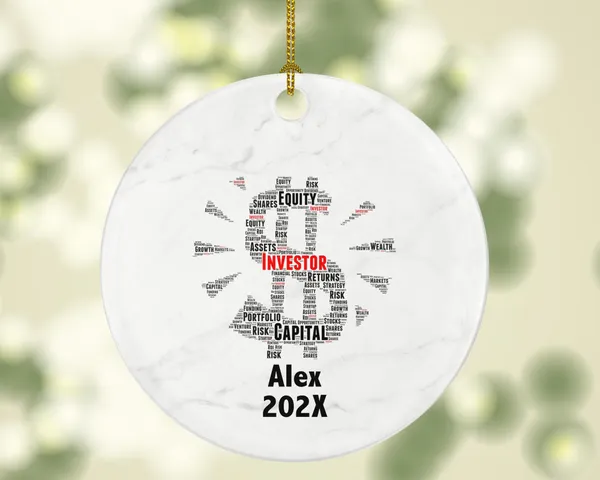 Personalized Investor Christmas Ornament – Custom Finance Gift – Stock Market Ornament – Investment Professional Keepsake