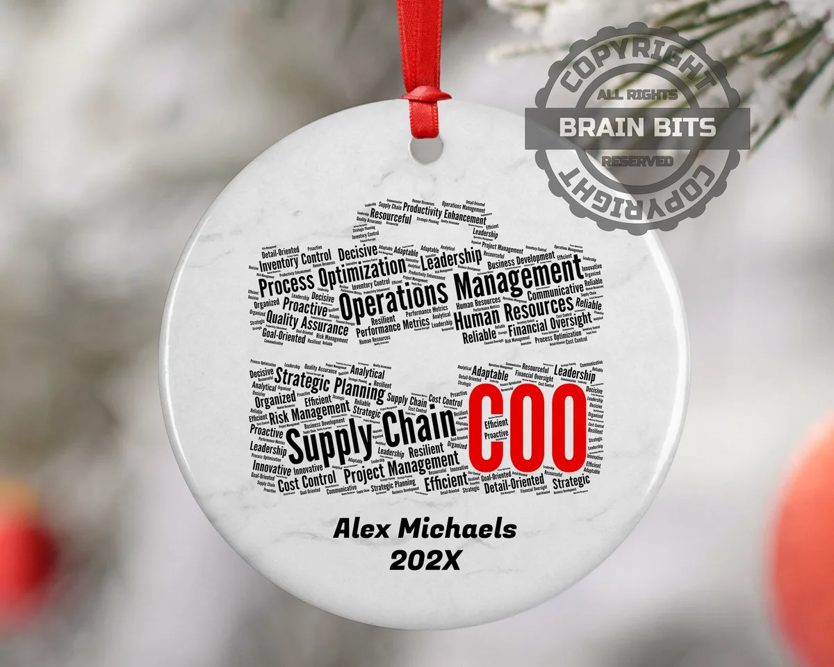 Chief operating officer COO Personalized Christmas Ornament