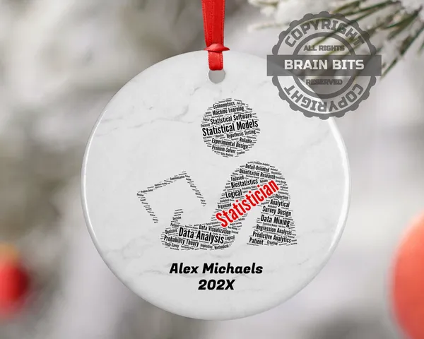 Statistician Personalized Christmas Ornament