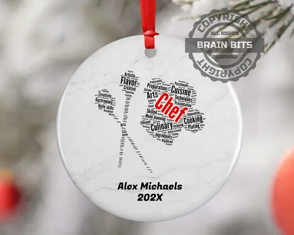Chef Personalized Christmas Ornament