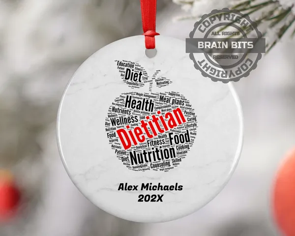 Dietitian Personalized Christmas Ornament