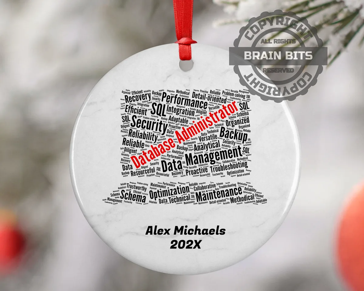 Database Administrator Personalized Christmas Ornament