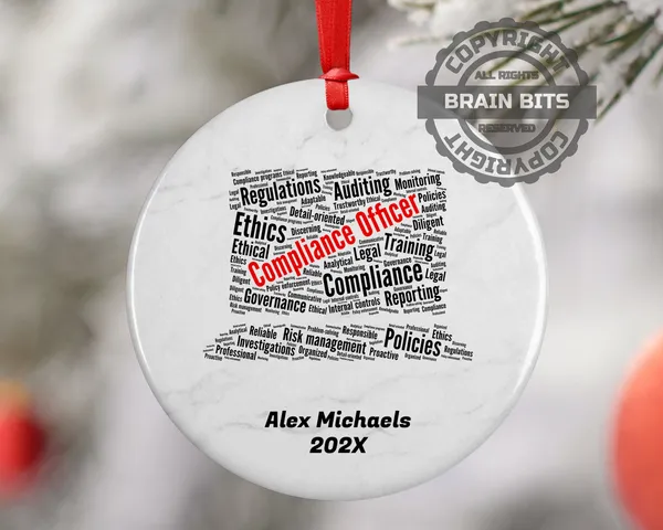 Compliance Officer Personalized Christmas Ornament