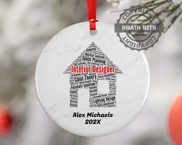 Interior Designer Personalized Christmas Ornament