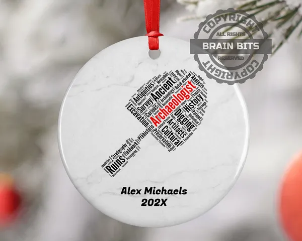 Archaeologist Personalized Christmas Ornament