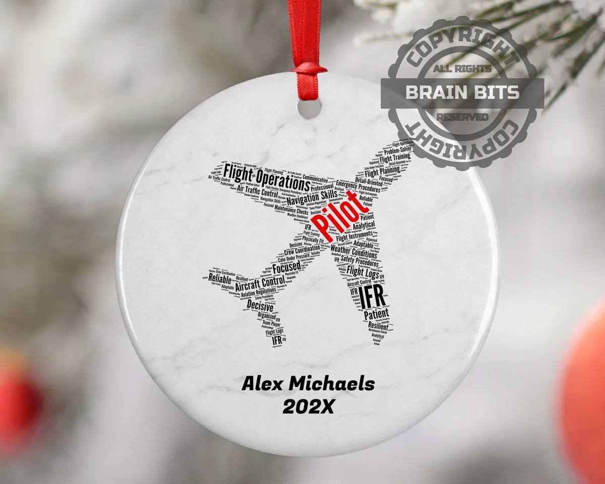 Pilot Personalized Christmas Ornament