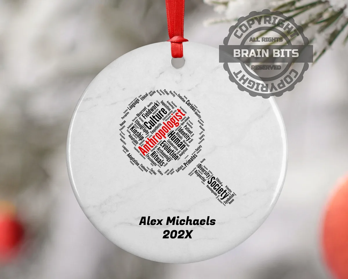 Anthropologist Personalized Christmas Ornament