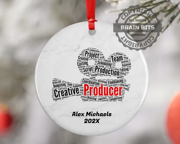 Producer Personalized Christmas Ornament
