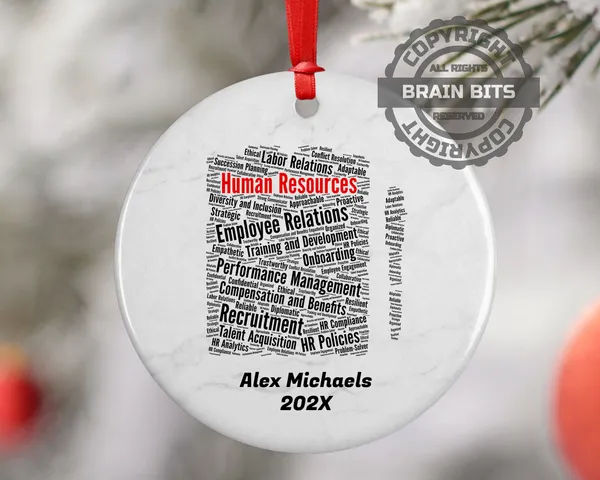 Human Resources Personalized Christmas Ornament