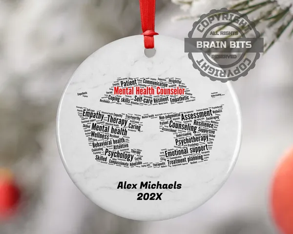 Mental Health Counselor Personalized Christmas Ornament