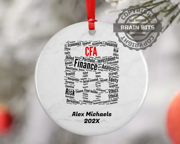 Chartered Financial Analyst CFA Personalized Christmas Ornament