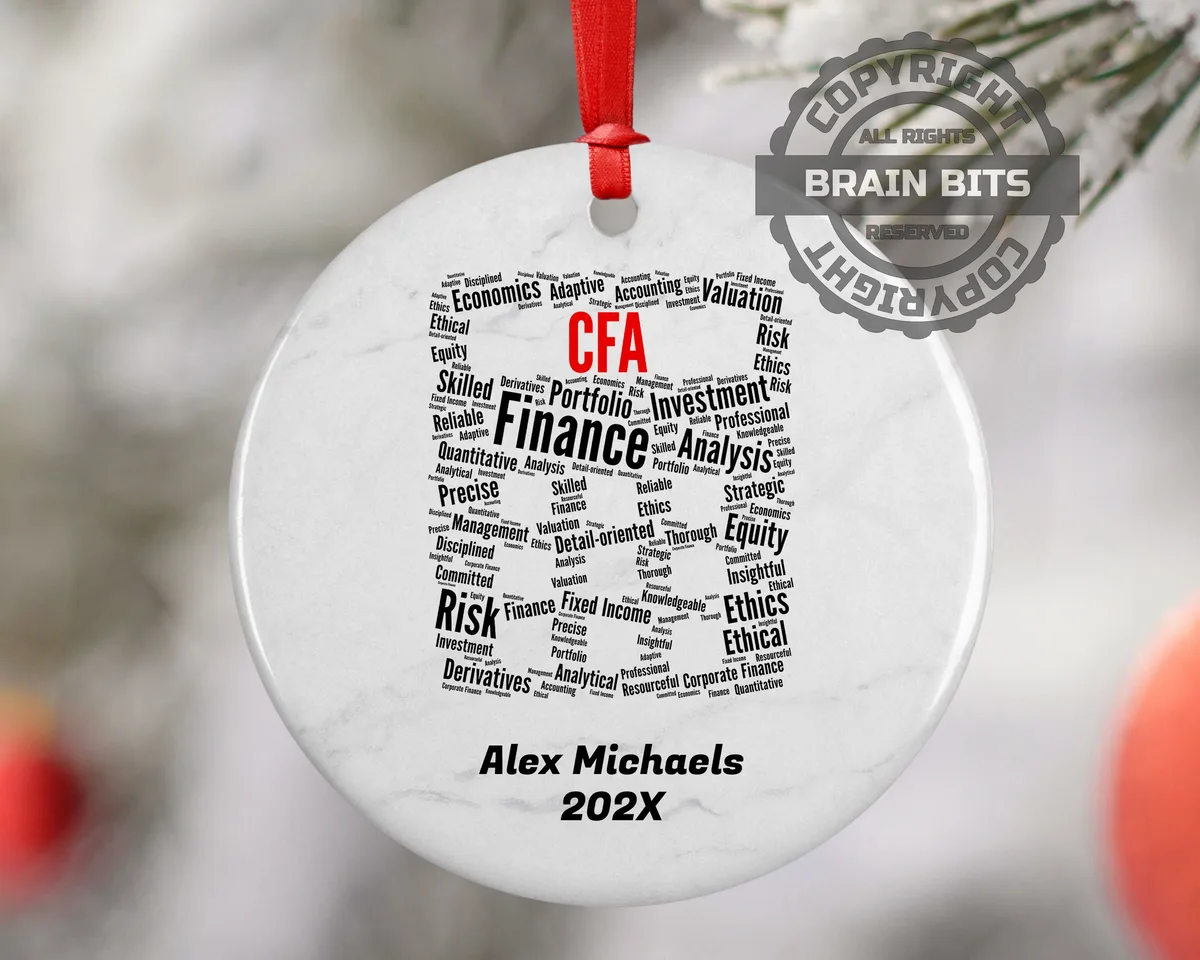 Chartered Financial Analyst CFA Personalized Christmas Ornament