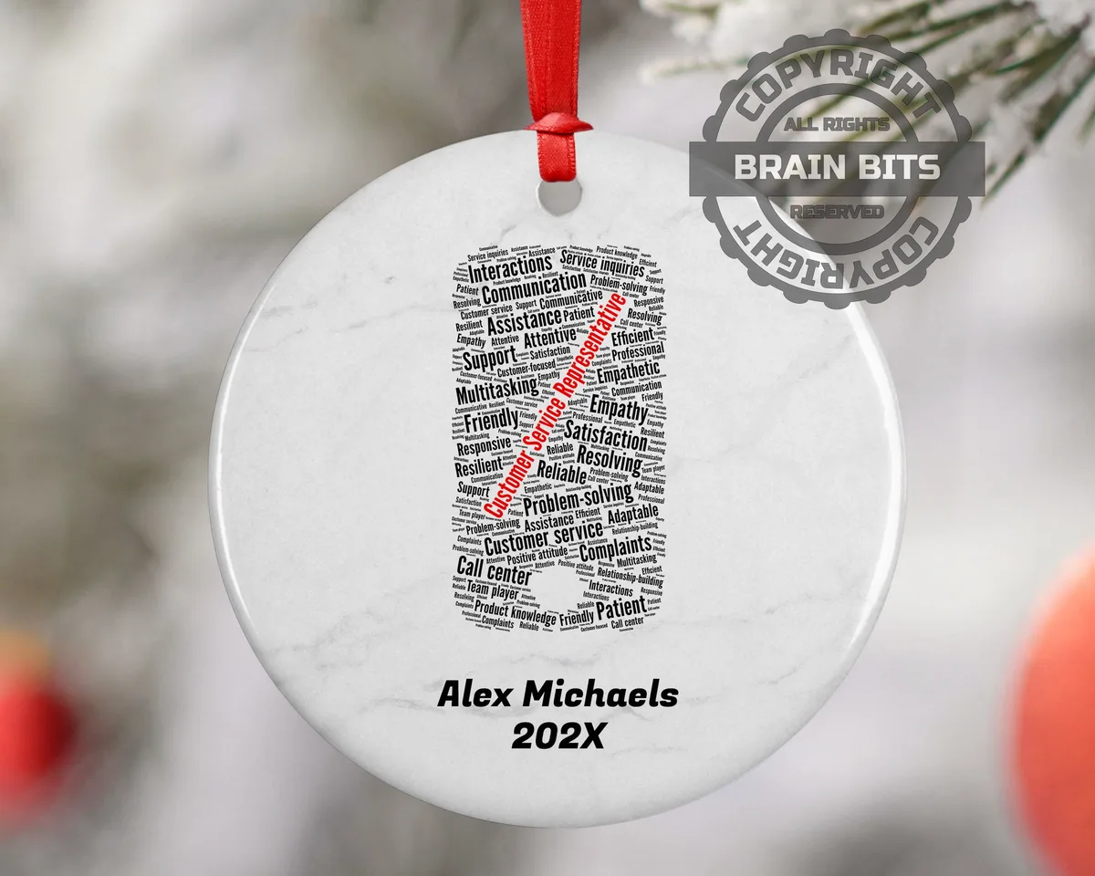 Customer Service Representative Personalized Christmas Ornament