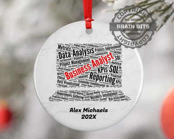 Business Analyst Personalized Christmas Ornament
