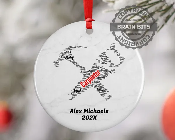 Carpenter Personalized Christmas Ornament
