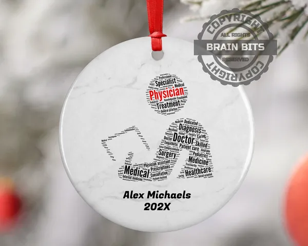 Physician Personalized Christmas Ornament
