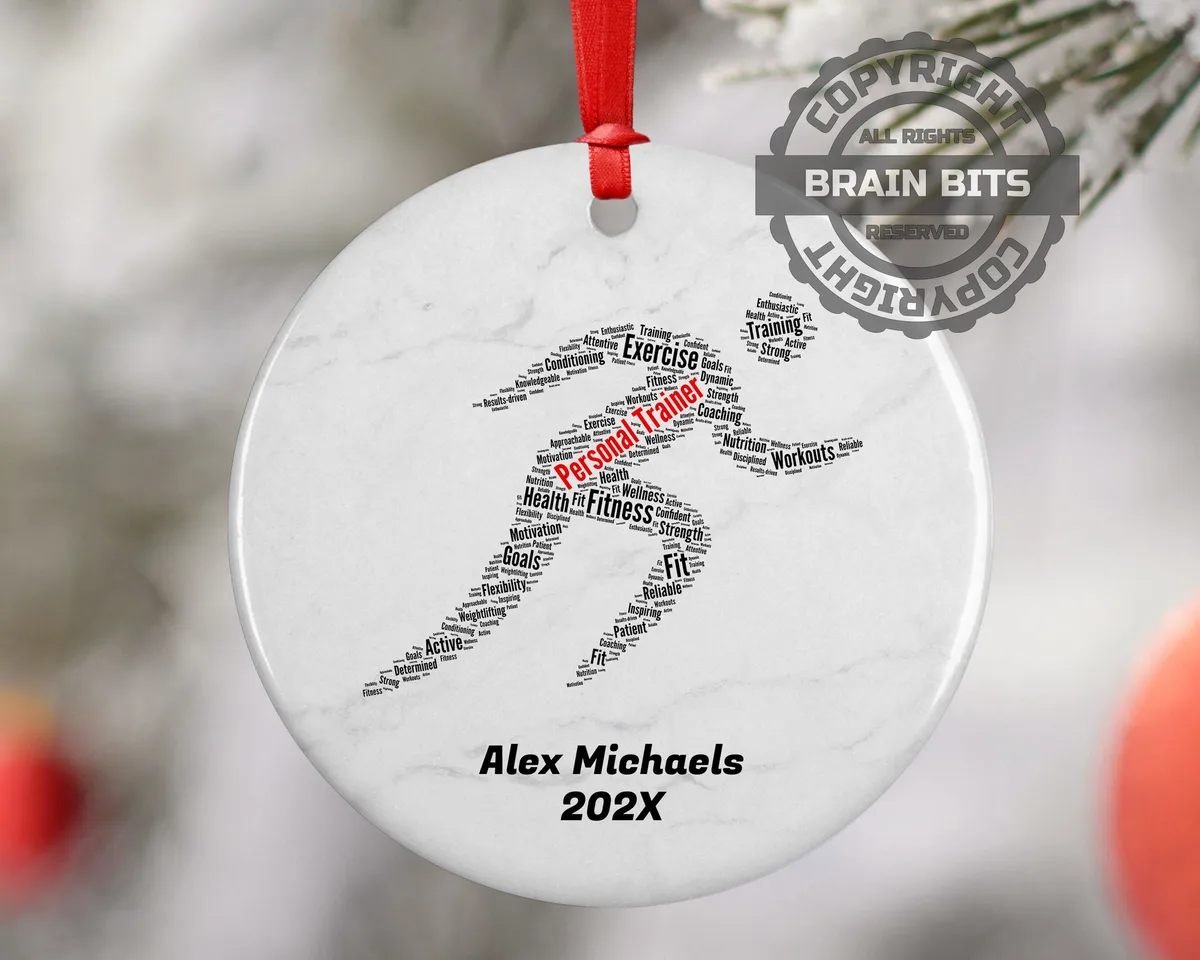 Personal Trainer Personalized Christmas Ornament