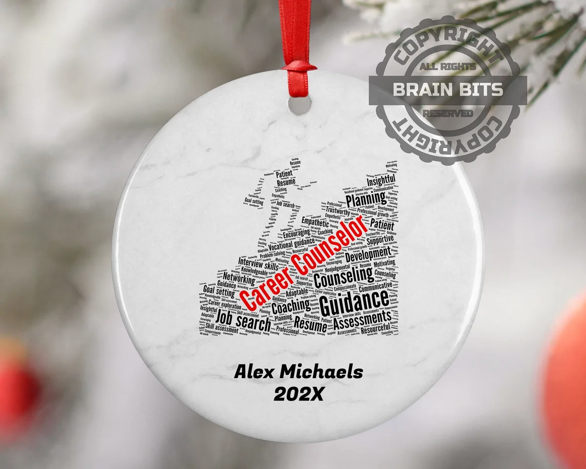 Career Counselor Personalized Christmas Ornament