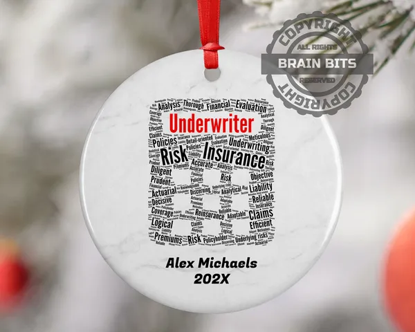 Underwriter Personalized Christmas Ornament