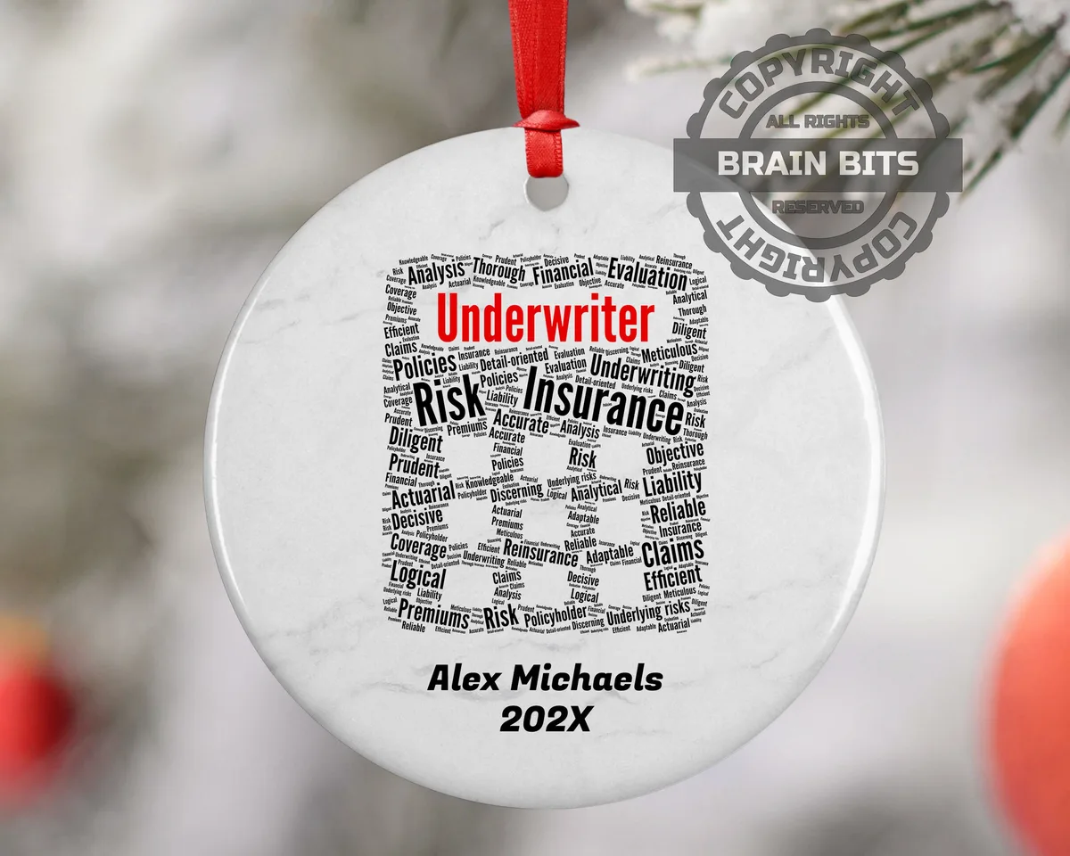 Underwriter Personalized Christmas Ornament