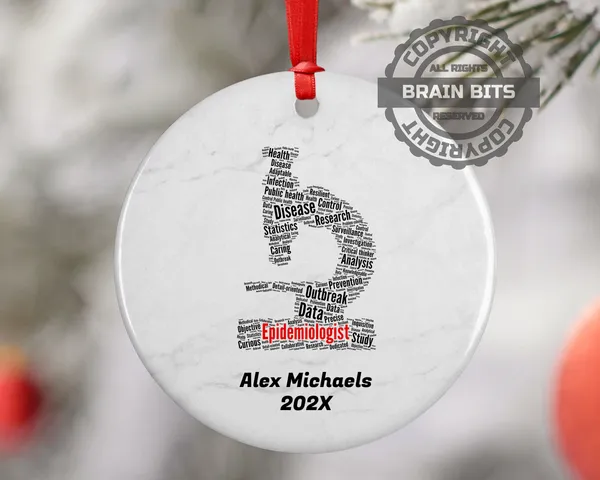 Epidemiologist Personalized Christmas Ornament