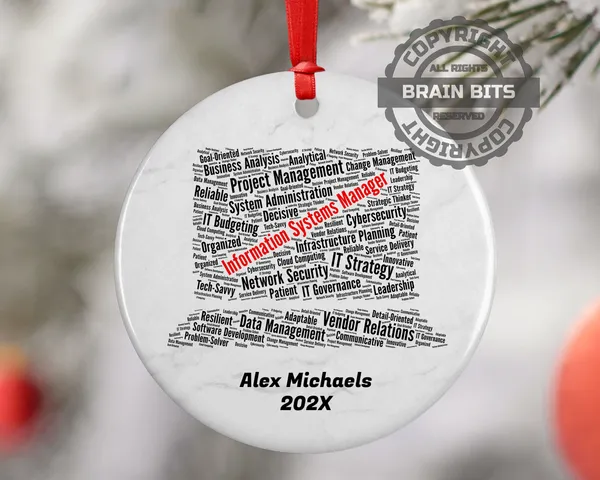 Information Systems Manager Personalized Christmas Ornament
