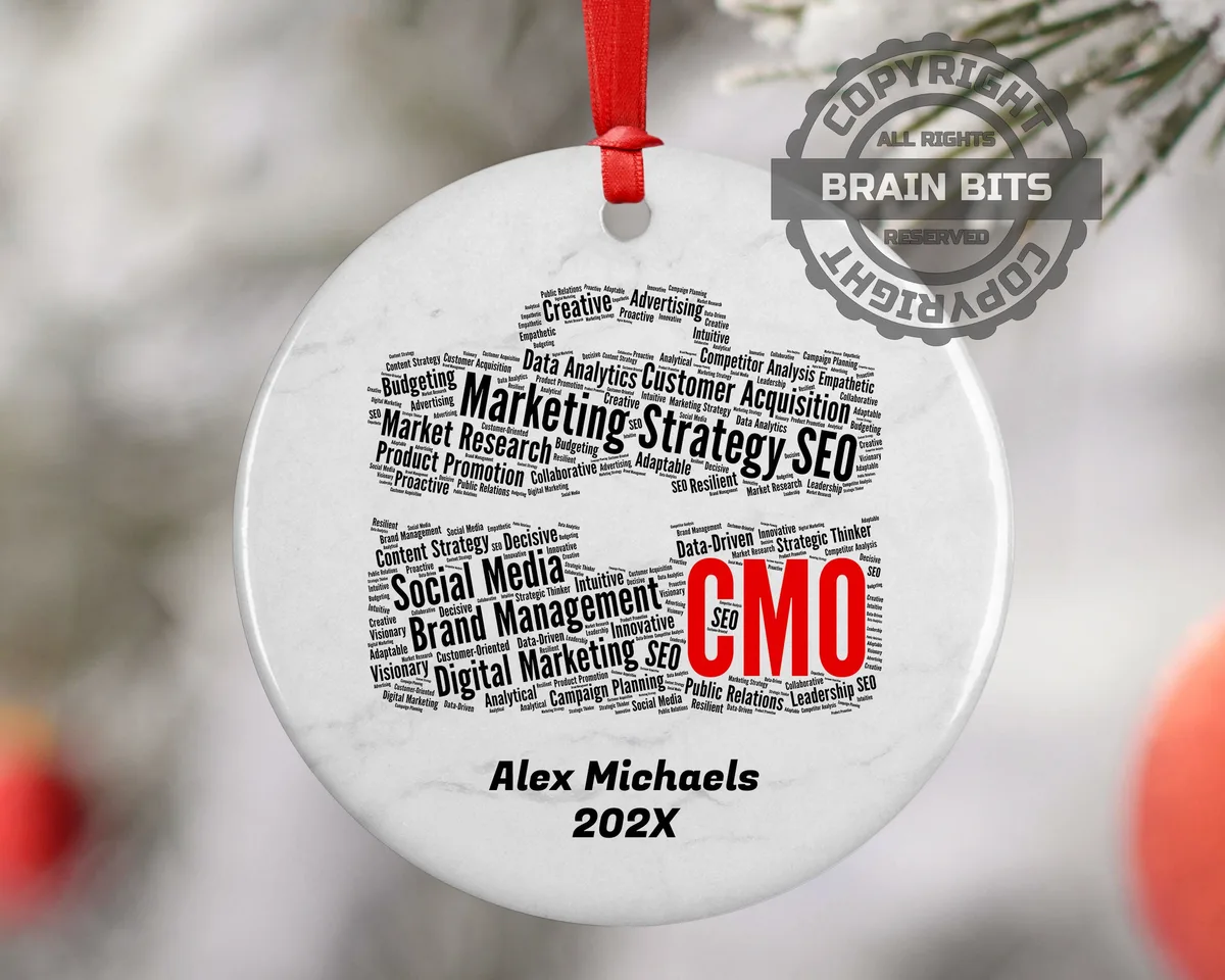 Chief marketing officer CMO Personalized Christmas Ornament