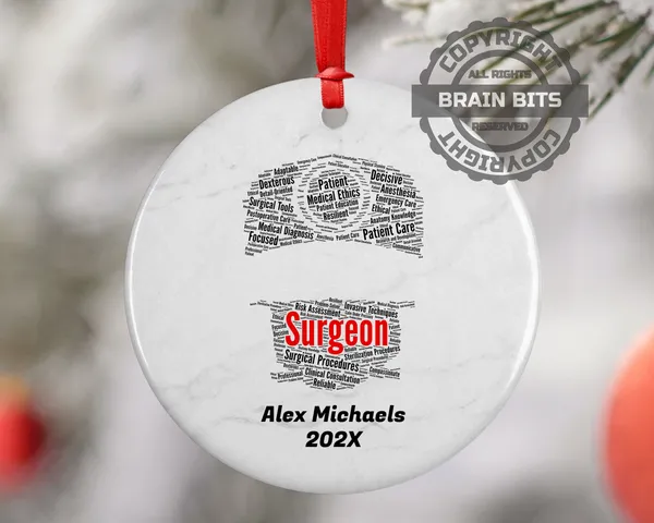 Surgeon Personalized Christmas Ornament