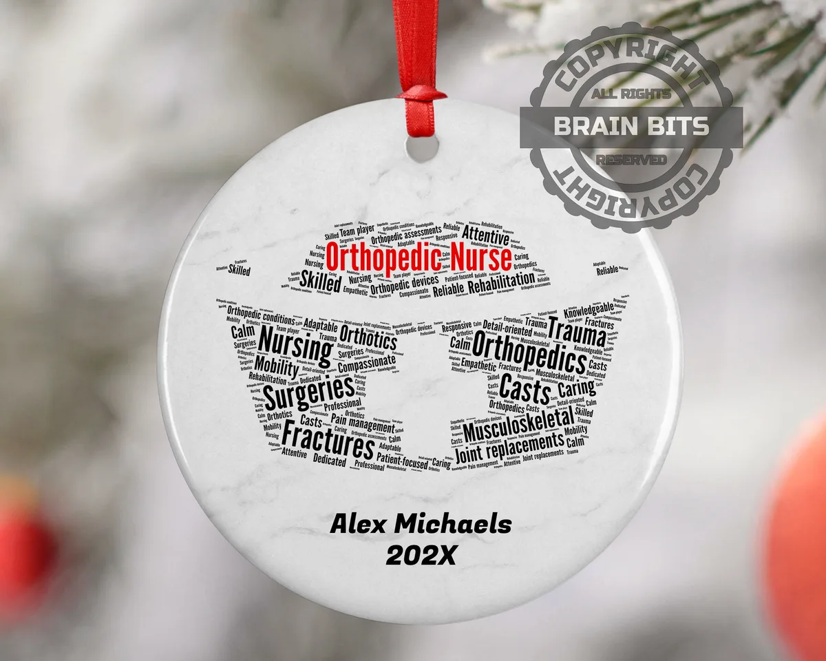 Orthopedic Nurse Personalized Christmas Ornament