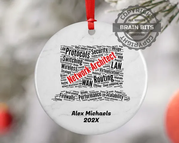 Network Architect Personalized Christmas Ornament