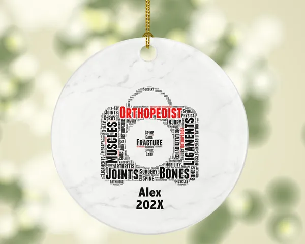 Personalized Orthopedist Christmas Ornament – Custom Doctor Gift – Orthopedic Surgeon Ornament – Medical Professional Keepsake