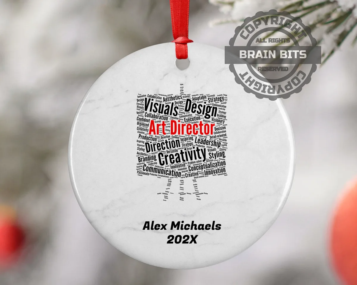Art Director Personalized Christmas Ornament