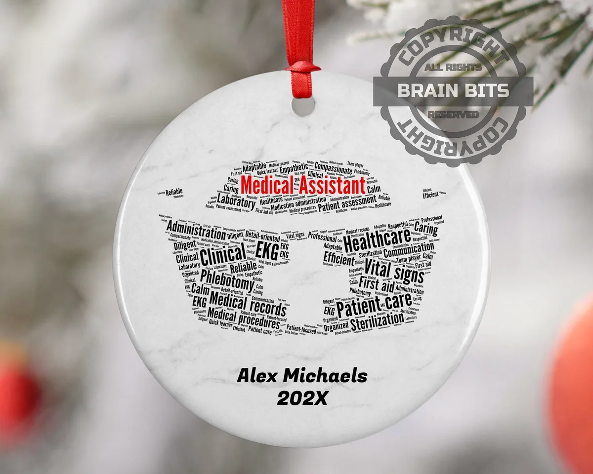 Medical Assistant Personalized Christmas Ornament