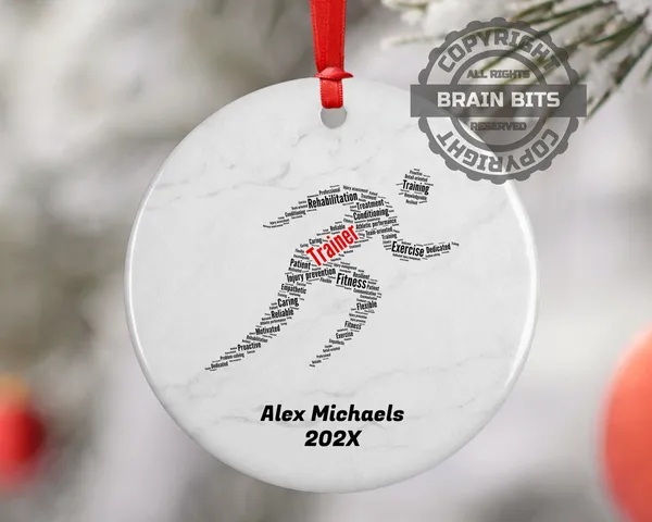 Trainer Personalized Christmas Ornament