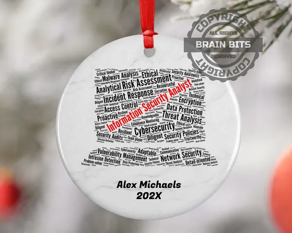 Information Security Analyst Personalized Christmas Ornament