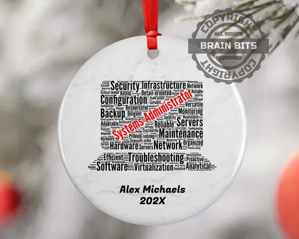 Systems Administrator Personalized Christmas Ornament