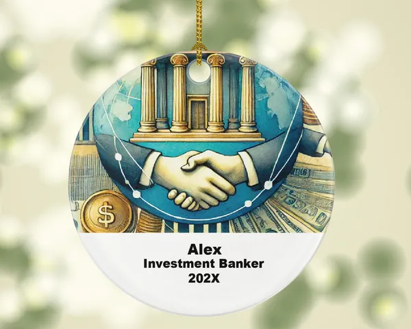 Personalized Investment Banker Ornament – Custom Finance Gift – Banking Career Ornament with Name and Year