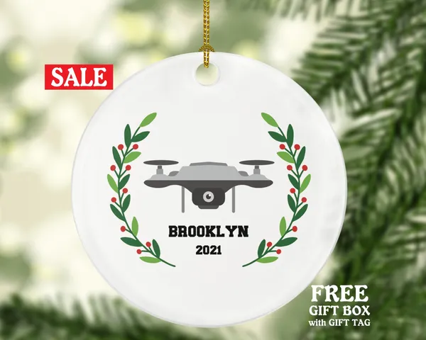 Drone Personalized Christmas Ornament Personalized - Drone Pilot Gift
