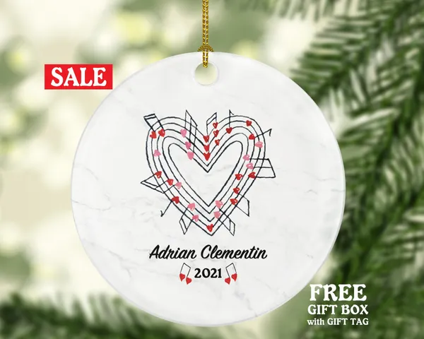 Singer Musician Christmas Ornament Personalized - Musical Gift for Singer - Custom Name Year