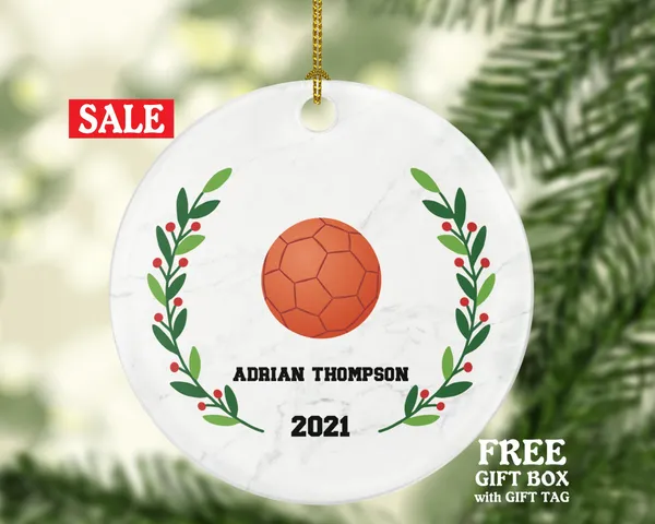 Handball Christmas Ornament Personalized - Gift For Goal Keepers Court Player Custom Sport Ornament